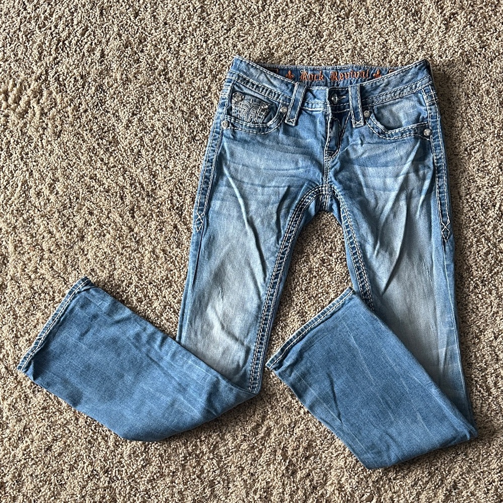 Rock Revival Light Wash Women's Jeans - Classic Blue Denim